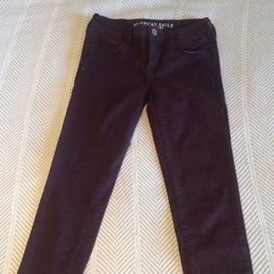American Eagle super stretch maroon jegging 0
